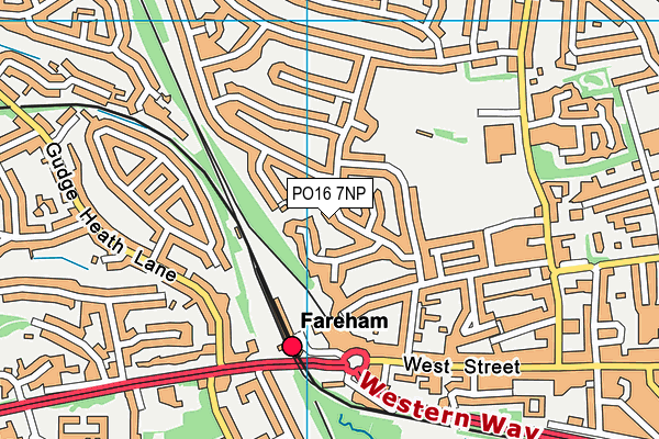 PO16 7NP map - OS VectorMap District (Ordnance Survey)