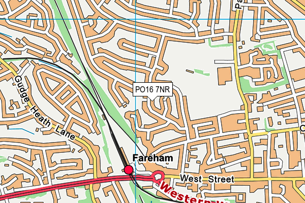 PO16 7NR map - OS VectorMap District (Ordnance Survey)