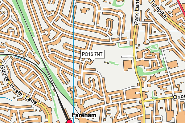 PO16 7NT map - OS VectorMap District (Ordnance Survey)