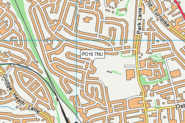 PO16 7NU map - OS VectorMap District (Ordnance Survey)