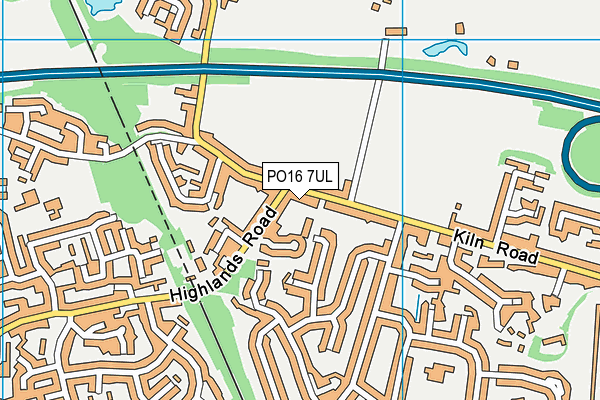 PO16 7UL map - OS VectorMap District (Ordnance Survey)