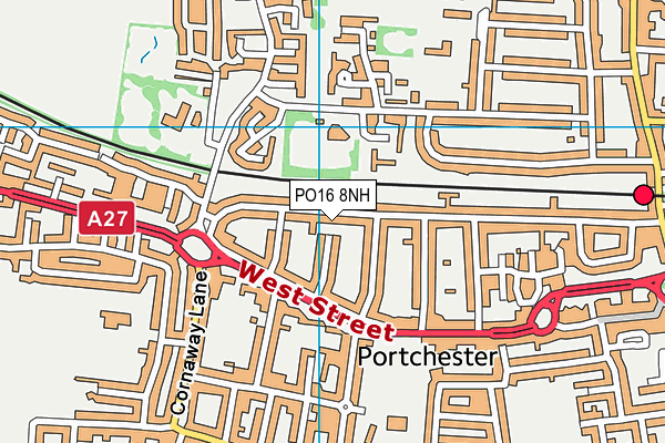 PO16 8NH map - OS VectorMap District (Ordnance Survey)