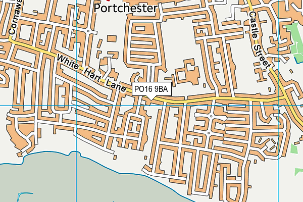 PO16 9BA map - OS VectorMap District (Ordnance Survey)