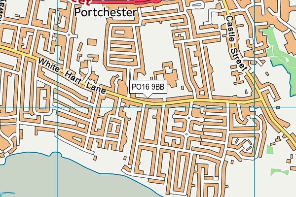PO16 9BB map - OS VectorMap District (Ordnance Survey)