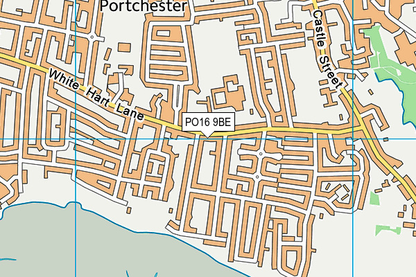 PO16 9BE map - OS VectorMap District (Ordnance Survey)