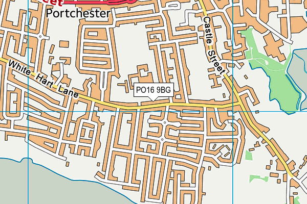 PO16 9BG map - OS VectorMap District (Ordnance Survey)