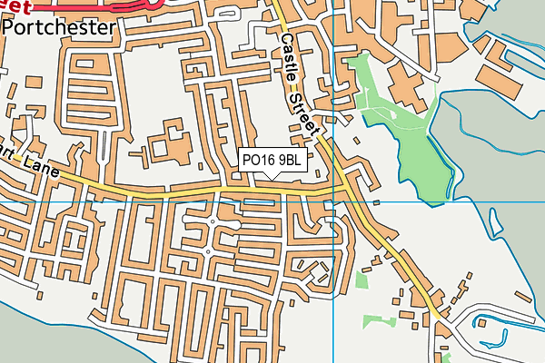 PO16 9BL map - OS VectorMap District (Ordnance Survey)
