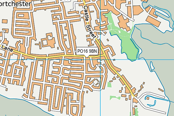 PO16 9BN map - OS VectorMap District (Ordnance Survey)