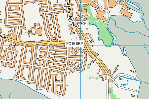 PO16 9BP map - OS VectorMap District (Ordnance Survey)