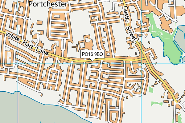 PO16 9BQ map - OS VectorMap District (Ordnance Survey)