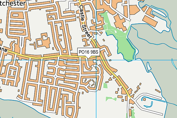 PO16 9BS map - OS VectorMap District (Ordnance Survey)