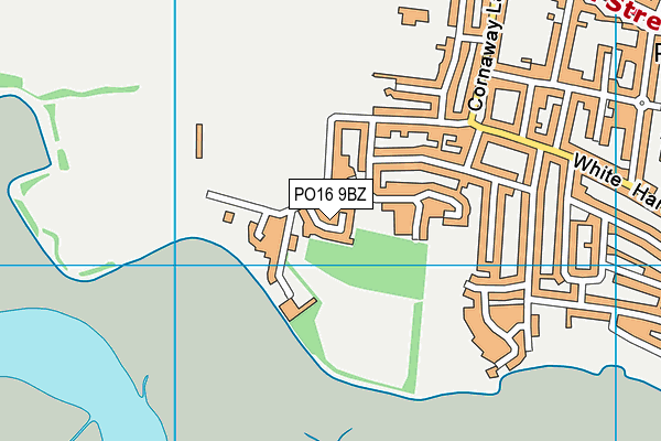 PO16 9BZ map - OS VectorMap District (Ordnance Survey)