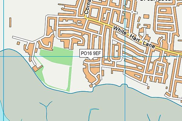 PO16 9EF map - OS VectorMap District (Ordnance Survey)