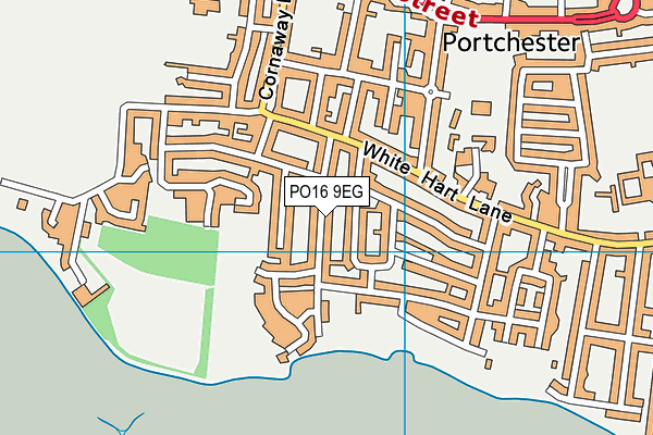 PO16 9EG map - OS VectorMap District (Ordnance Survey)