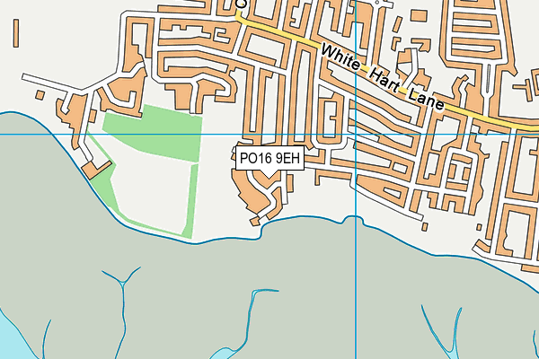 PO16 9EH map - OS VectorMap District (Ordnance Survey)