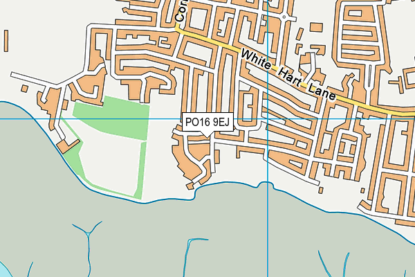 PO16 9EJ map - OS VectorMap District (Ordnance Survey)