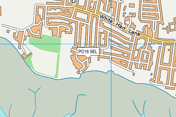 PO16 9EL map - OS VectorMap District (Ordnance Survey)