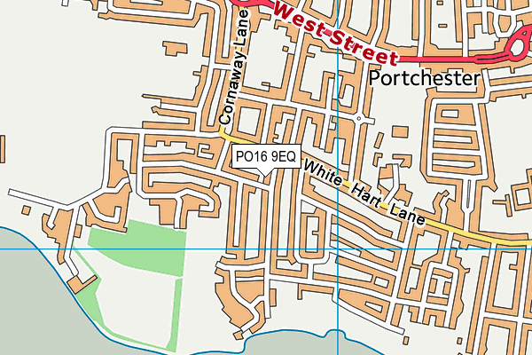 PO16 9EQ map - OS VectorMap District (Ordnance Survey)