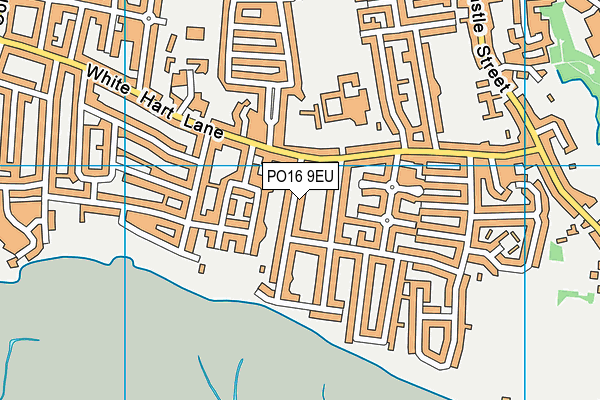 PO16 9EU map - OS VectorMap District (Ordnance Survey)