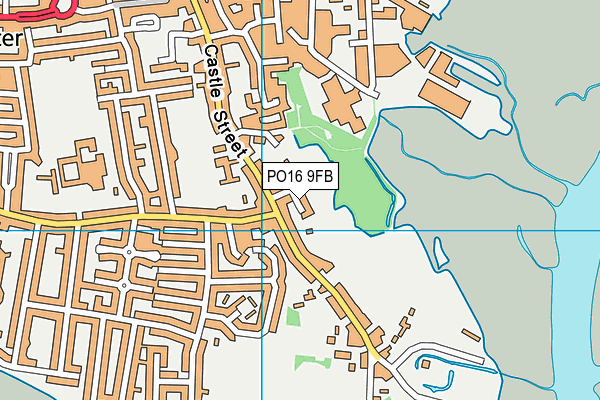 PO16 9FB map - OS VectorMap District (Ordnance Survey)