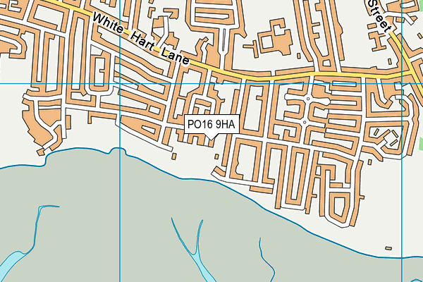 PO16 9HA map - OS VectorMap District (Ordnance Survey)