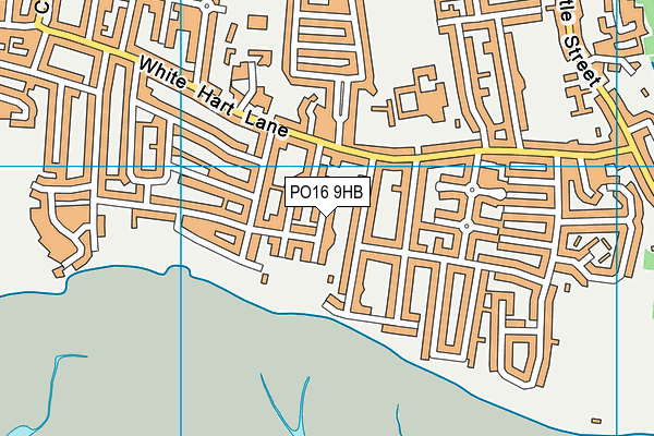 PO16 9HB map - OS VectorMap District (Ordnance Survey)