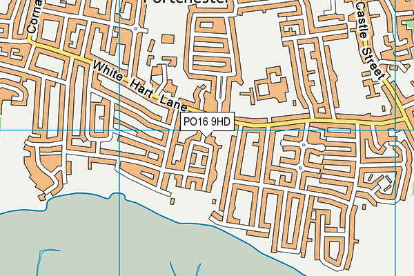 PO16 9HD map - OS VectorMap District (Ordnance Survey)