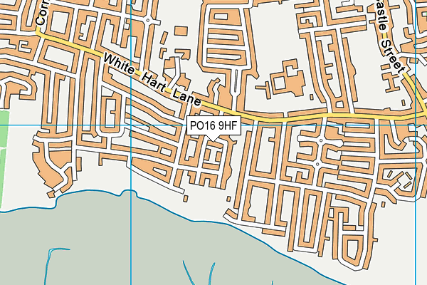 PO16 9HF map - OS VectorMap District (Ordnance Survey)