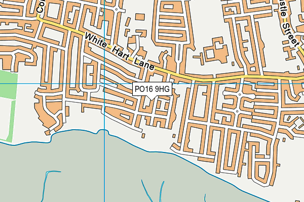 PO16 9HG map - OS VectorMap District (Ordnance Survey)