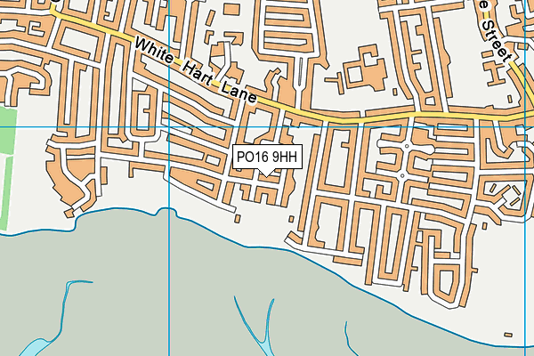 PO16 9HH map - OS VectorMap District (Ordnance Survey)