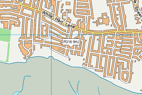 PO16 9HJ map - OS VectorMap District (Ordnance Survey)