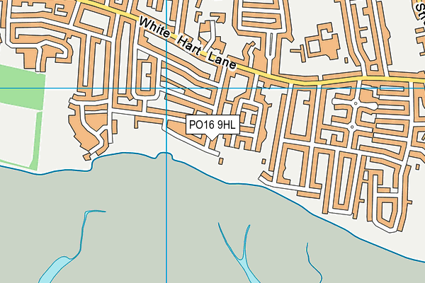 PO16 9HL map - OS VectorMap District (Ordnance Survey)