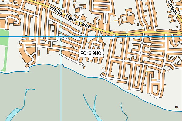 PO16 9HQ map - OS VectorMap District (Ordnance Survey)