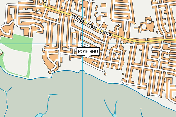 PO16 9HU map - OS VectorMap District (Ordnance Survey)