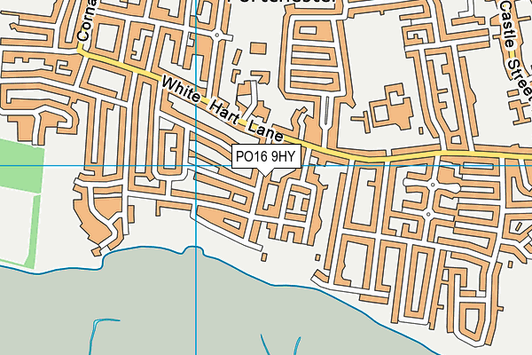 PO16 9HY map - OS VectorMap District (Ordnance Survey)