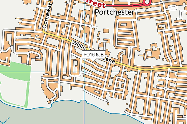 PO16 9JB map - OS VectorMap District (Ordnance Survey)