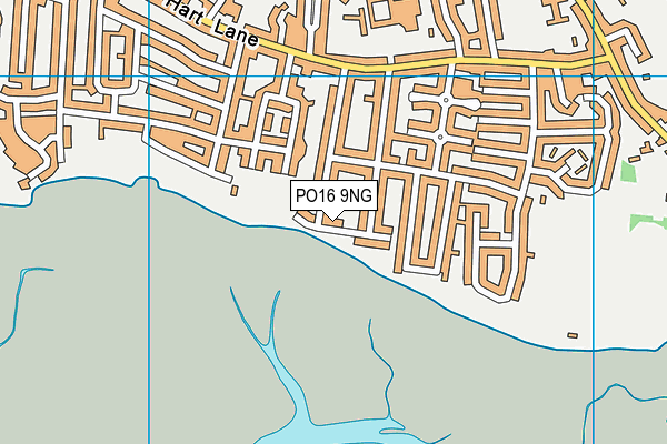 PO16 9NG map - OS VectorMap District (Ordnance Survey)