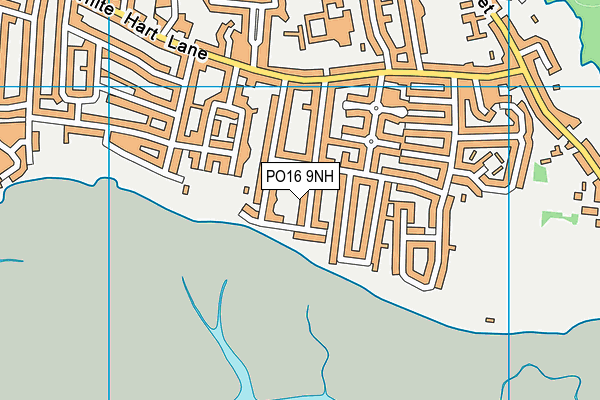 PO16 9NH map - OS VectorMap District (Ordnance Survey)