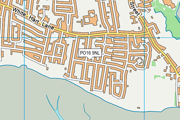 PO16 9NL map - OS VectorMap District (Ordnance Survey)