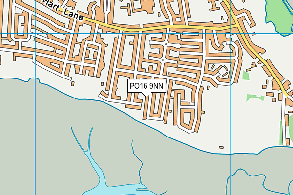 PO16 9NN map - OS VectorMap District (Ordnance Survey)
