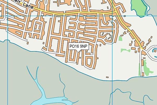 PO16 9NP map - OS VectorMap District (Ordnance Survey)