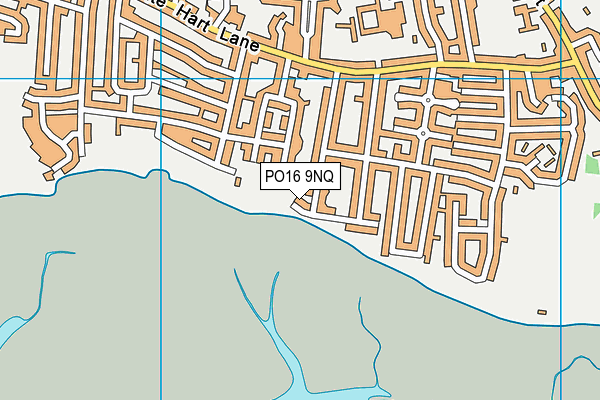 PO16 9NQ map - OS VectorMap District (Ordnance Survey)