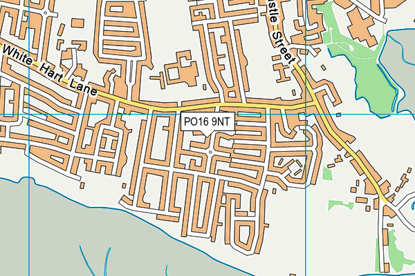 PO16 9NT map - OS VectorMap District (Ordnance Survey)