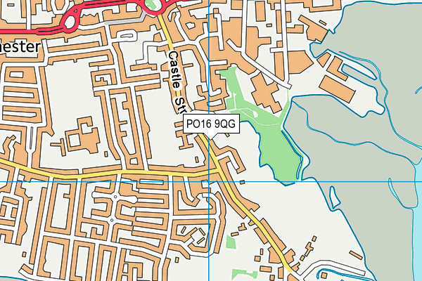 PO16 9QG map - OS VectorMap District (Ordnance Survey)