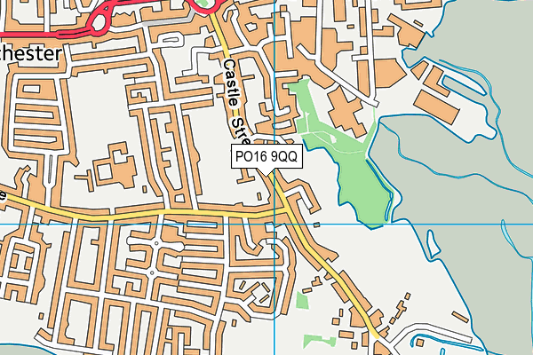 PO16 9QQ map - OS VectorMap District (Ordnance Survey)