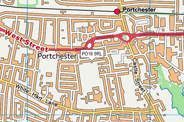 PO16 9RL map - OS VectorMap District (Ordnance Survey)