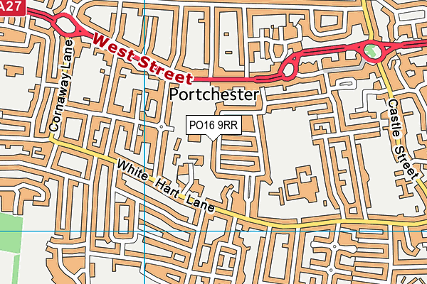 PO16 9RR map - OS VectorMap District (Ordnance Survey)