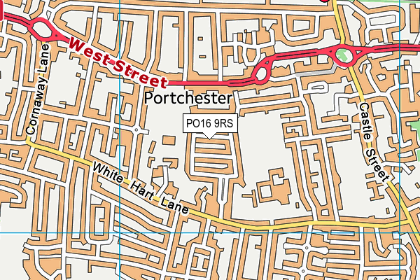 PO16 9RS map - OS VectorMap District (Ordnance Survey)