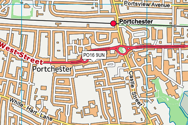 Map of PORTCHESTER HEALTHCARE LIMITED at district scale