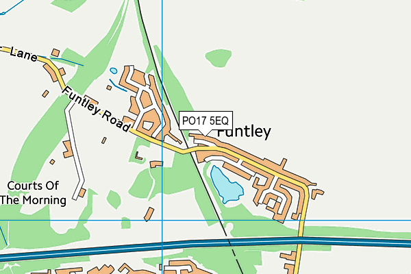 PO17 5EQ map - OS VectorMap District (Ordnance Survey)